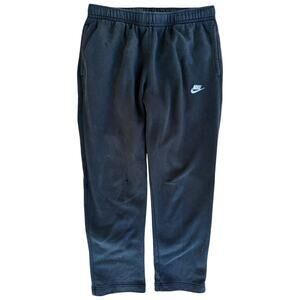 Nike Sweatpants Mens XL Black Athletic Jogger Swoosh Fleece Training Pants